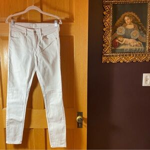 DEAR JOHN white denim skinny jeans GISELE